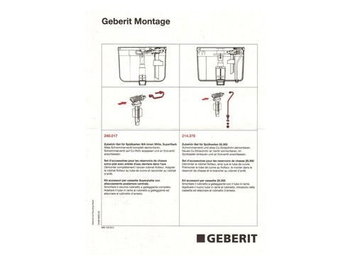 GEBERIT Wasseranschlussset CU - Verbindungsrohr Mitte innen - 240.017.00.1 - Bild 3 von 3