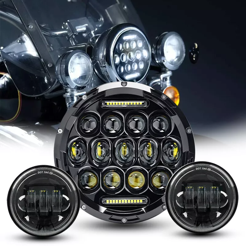 Led headlight for online harley