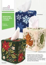 Seasonal Tissue Box Covers Anita Goodesign Embroidery Machine Design CD NEW