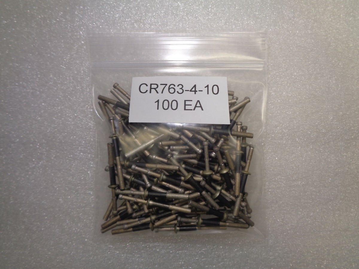RYO　studs 4th子株 CHERRY RIVETS CR763-4-10 S/A MS20600AD4W5 SET OF 100 EACH NEW | eBay