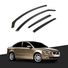 Volvo S40 MK2 2004-2012 4 Door Saloon Wind Deflectors 4pc Tinted