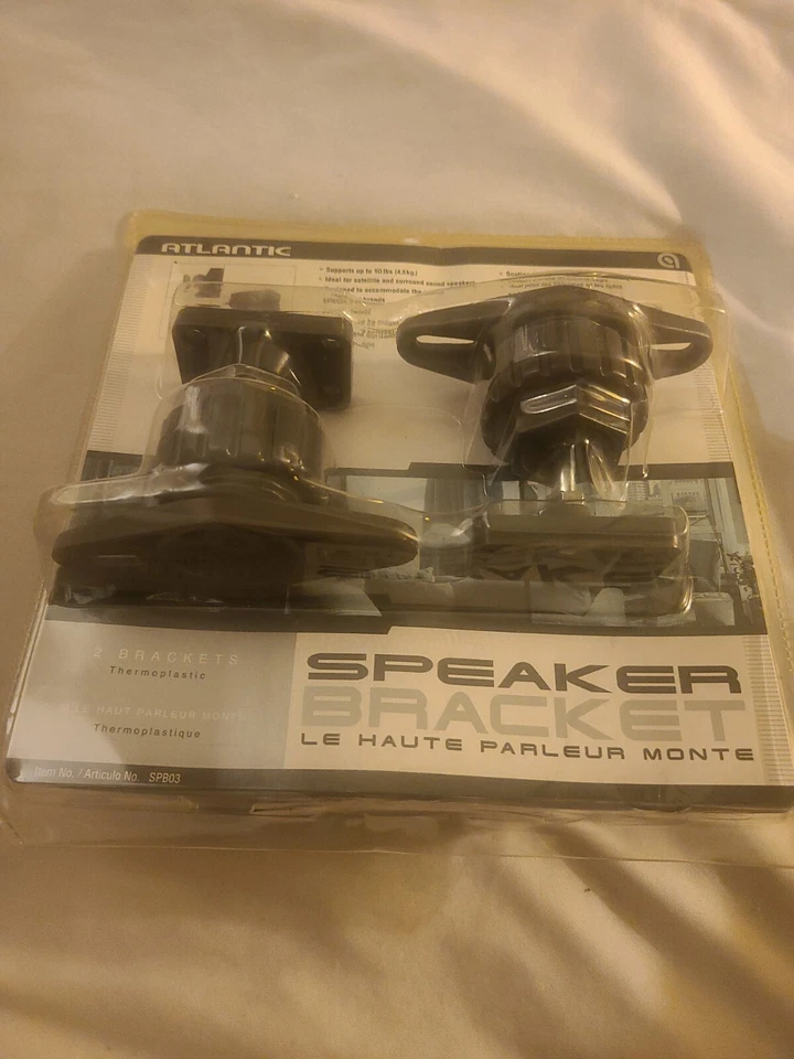  2Pk of Atlantic Satellite & Surround Sound Speaker Mounting Brackets SPB03 NEW  - Image 3 of 4