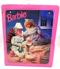 Vintage 1995 Mattel Barbie Fold-Out Bedroom Sleepover Pink Carrying Case