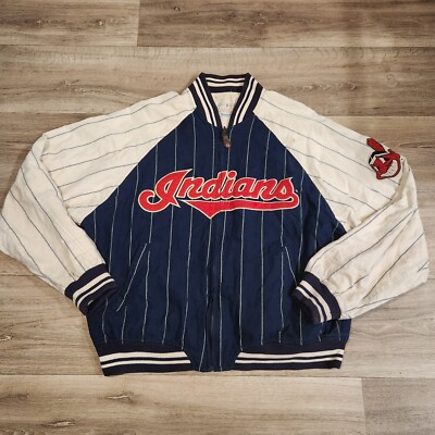 Vintage Cleveland Indians MLB Baseball Jacobs Field Pinstripe