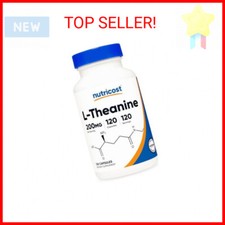 Nutricost L-Theanine 200mg, 120 Capsules, Double Strength - Non-GMO, Gluten Free