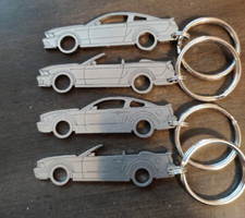 S197 Ford Mustang Laser Cut Keychains 2005-2014 S197 Ford Mustang Laser Cut Keychains 2005-2014