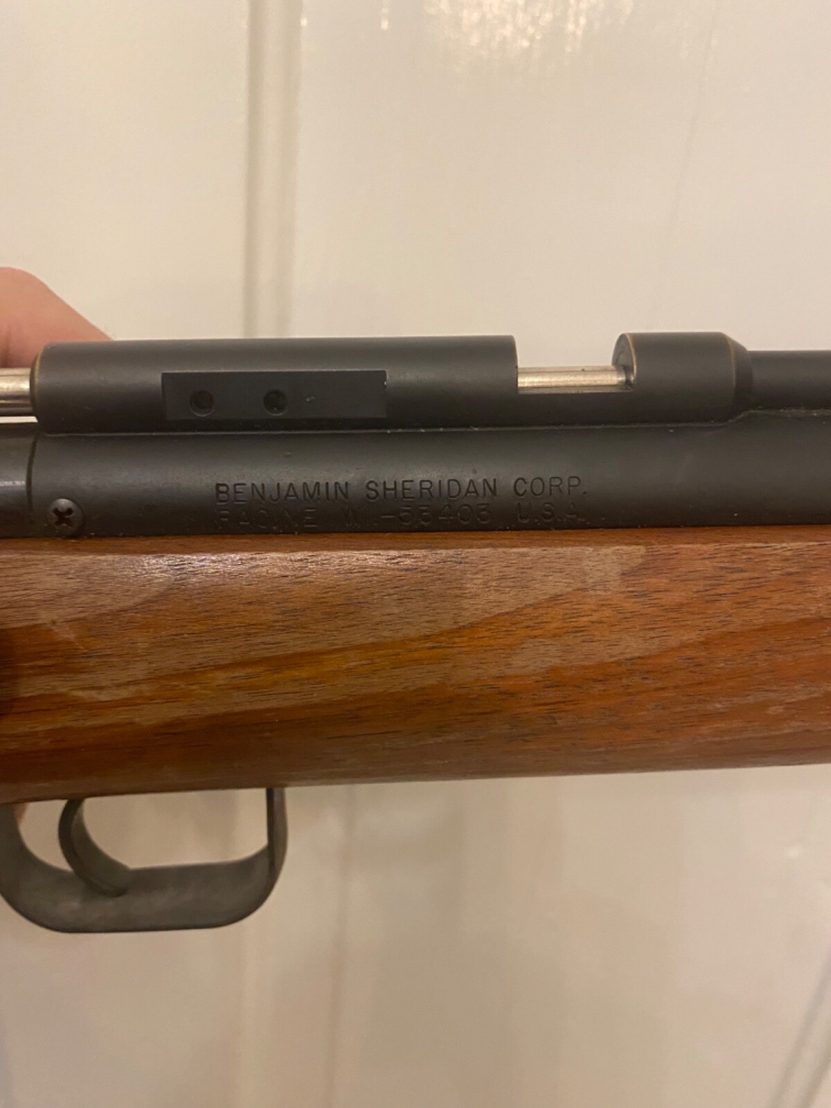 VINTAGE BENJAMIN SHERIDAN MODEL 397PA .177 CAL AIR RIFLE HOLDS AIR