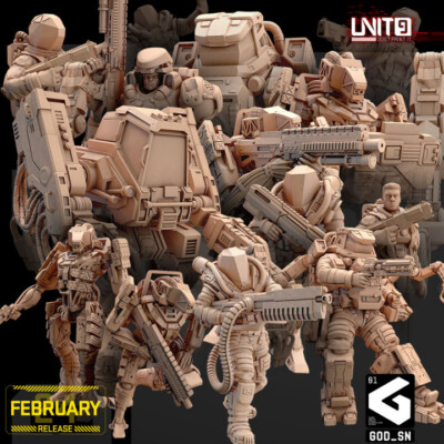 UNIT9 February 2024 Release - Global Orbital Defense & Surveillance Network 32mm
