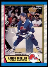 1989-90 O-Pee-Chee Randy Moller . Quebec Nordiques #259