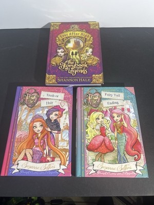 Lot of 3 Ever After High Books by Shannon Hale Storybook Legends Truth Or Hair