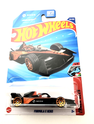 Hot Wheels Formula E Gen3 Black #194 194/250 - 2025 Track Aces | eBay
