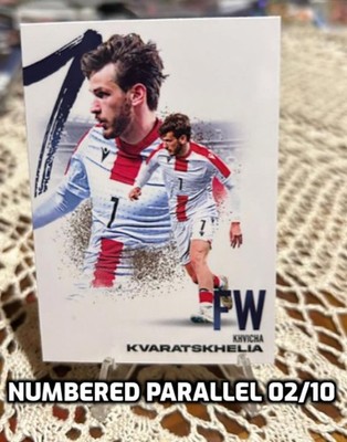 Futera FX 2024 Khvicha Kvaratskhelia Parallel 02/10 Georgia PSG Napoli C2540