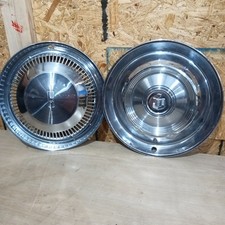 Vintage Mercury Oldsmobile Hubcaps 2pc Lot Wall Art Craft Clock Decor Dog Dish Vintage Mercury Oldsmobile Hubcaps 2pc Lot Wall Art Craft Clock Decor Dog Dish