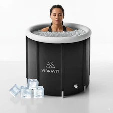 Inflatable Ice Bath Tub 230L–Cold Plunge for Recovery–VIBRAVIT 5‑Layer Portable