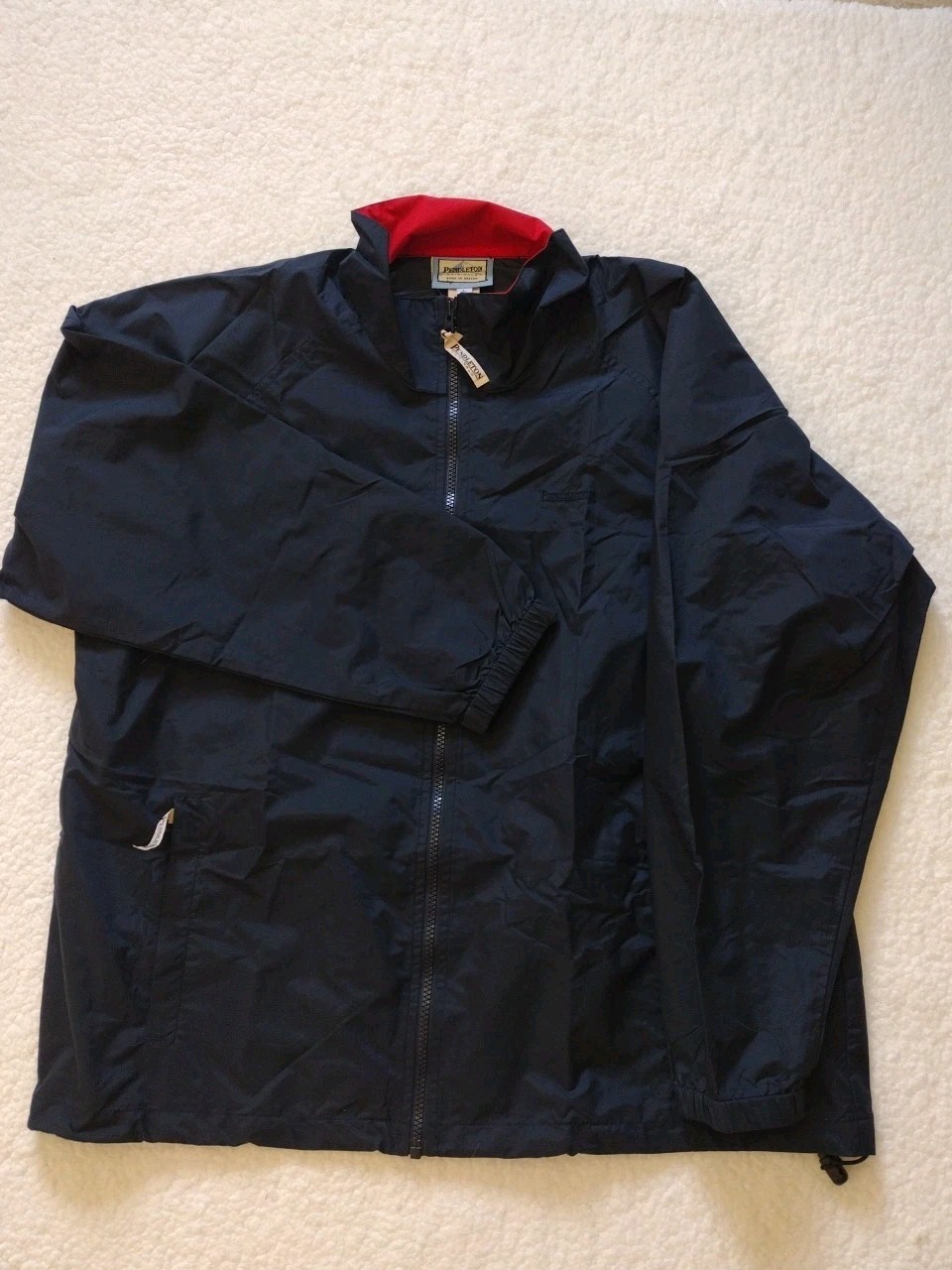 Pendleton Windbreaker Jacket Men Large Navy Full … - image 2