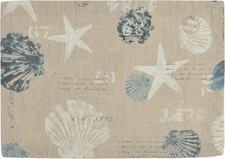 SANDER Maritim Baumwoll-Tischset Platzset Platzdecken Deckchen Baumwolle 35x50cm