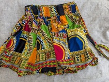 African Print Skirt With Pockets