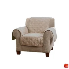 Microfiber Chair Slipcover Cover Sable - Sure Fit