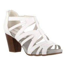 Easy Street Women s Amaze Caged Sandals White...