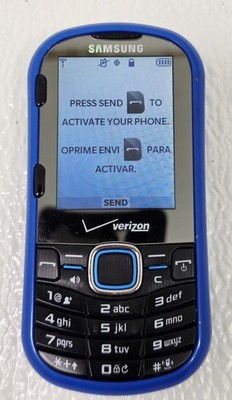 Samsung Intensity II Phone Verizon Wireless SCH-U460 qwerty slider GPS Blue
