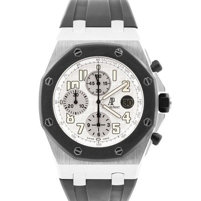 Audemars Piguet Royal Oak Offshore Chronograph WHITE 42mm Rubber 25940SK BOX