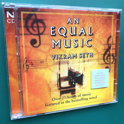 Vikram Seth AN EQUAL MUSIC (Bestselling Novel) 2x CD Beethoven String Quartet EX