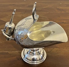 Antique Sheffield Thomas Otley Silver Plated Pedestalled Sugar Scuttle & Scoop