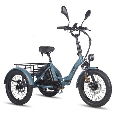 Elektro Dreirad Klappbar 20 Zoll 3 Räder e Bike mit Korb 21AH FAFREES F20 MATE