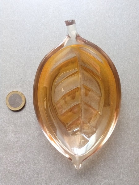 Cenicero Cristal con Forma de Hoja, Nuevo