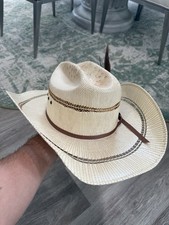 Ariat Bangora 2-Cord Tan Straw Western Hat 7 1/2