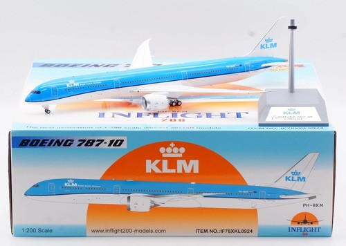 Inflight IF78XKL0924 KLM Boeing 787-10 PH-BKM Diecast 1/200 AV Model Airplane