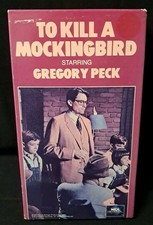 To Kill a Mockingbird VHS B&W Gregory Peck Previously Rented Tested Very Good 