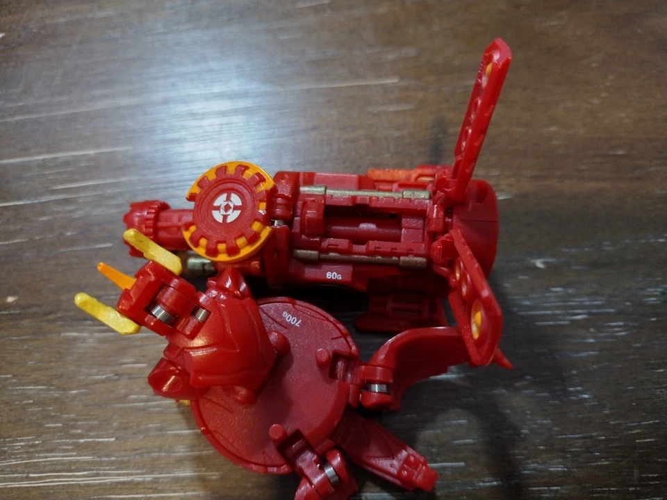 Bakugan Pyrus Helix Dragonoid 700G & Zukanator 60G Red Gundalian Invaders Set - Image 4 of 4
