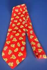 Brooks Brothers Makers 3.75" Wide 100 Silk Paisley Tie Made In USA 80s Vintage