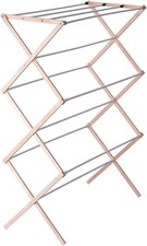 5001 Collapsible Folding Wooden Clothes Drying Rack For Laundry Pre Assembled
