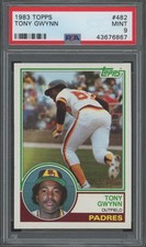 1983 Topps Baseball #482 Tony Gwynn RC Rookie Mint PSA 9