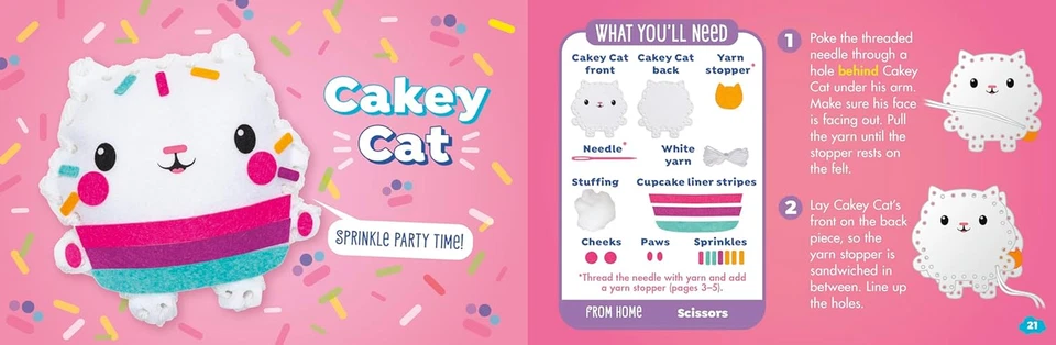 Gabby'S Dollhouse: My Simple Sewing (Dreamworks: Klutz JR) Book Type:Toy - image 3 of 4