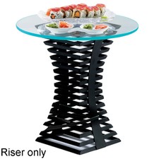 Cal-Mil 1465-15-13 Black Steel 8 x 8 x 15" Elevation Riser