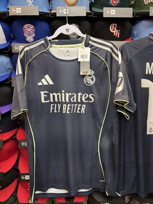 Real Madrid Kylian Mbappe 2025/26 Official Licensed Away Navy