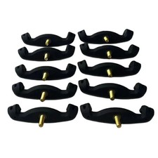 10-pack 3/4 Black Violin Shoulder Supports and Tripods
