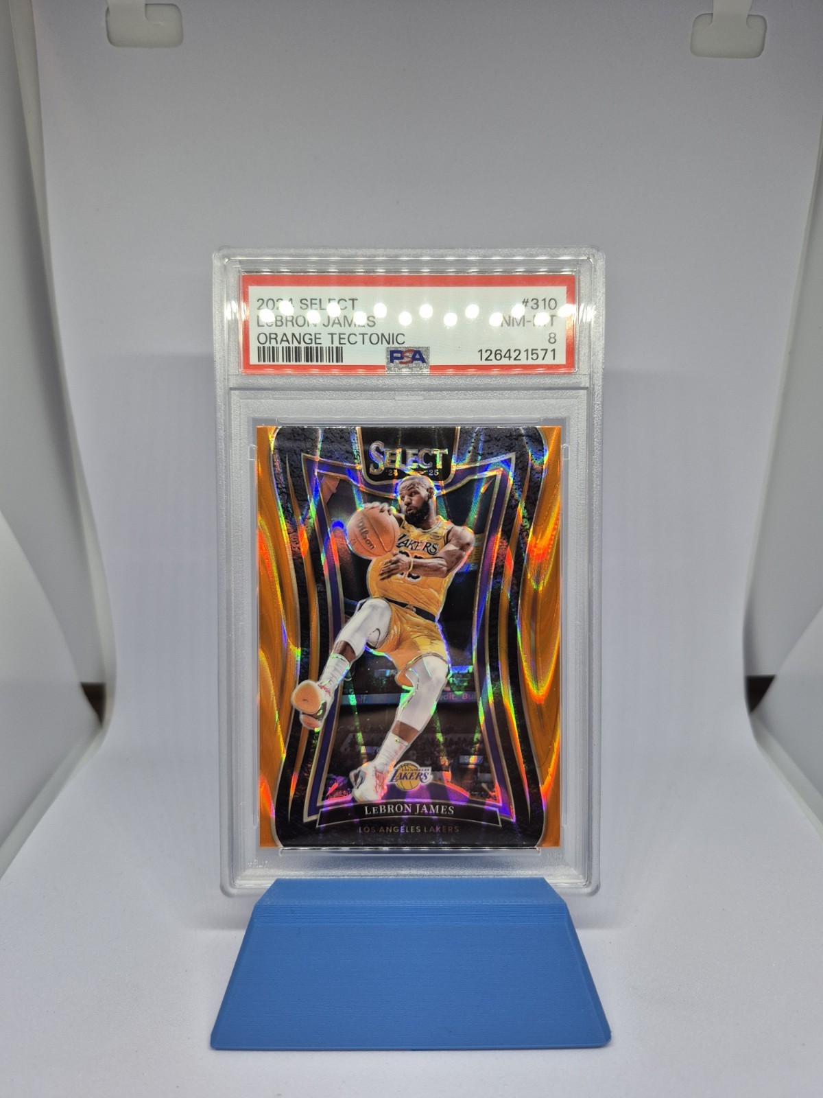 2024-25 Panini Select LeBron James #310 Mezzanine Level Orange Tectonic Prizm