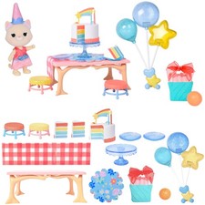 Honey Bee Acres Birthday Wishes Playset, 15 Neutral With Rainbow Accents