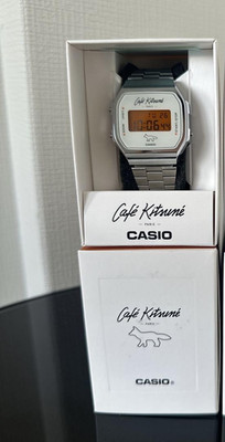 CASIO Cafe Kitsune Casio A168WECK 7A Collaboration Watch Mais New