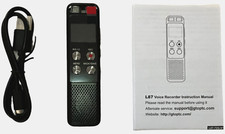 L87 Mini Voice Recorder USB Rechargeable Digital Audio Recorder New Open Box
