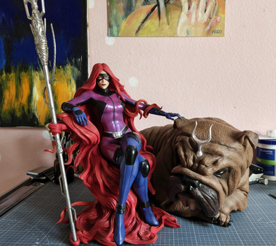  XM Studios Medusa + Lockjaw 1/4 Scale Marvel Statue