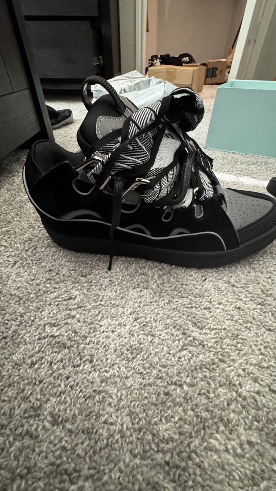 Reflective Lanvin Curb Smeakers