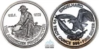 1985 Engelhard 1/2 oz American Prospector .999 Fine Silver Round Rare!
