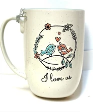 I Love Us Bird Ceramic Stoneware Mug Spectrum Designz Blue Sky 16oz Coffee
