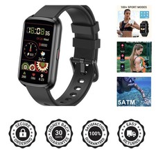 5ATM Waterproof Smartwatch with Blood Oxygen and Heart Rate Monitoring
