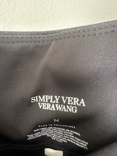 Simply Vera Vera Wang Black Ankle Leggings Women's Size M Stretch High Rise